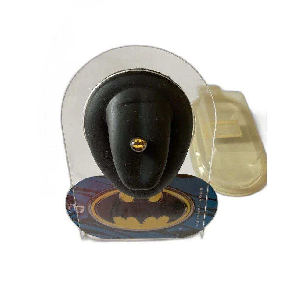 Batman Dome Tongue Ring DC Comics Licensed Body Jewelry